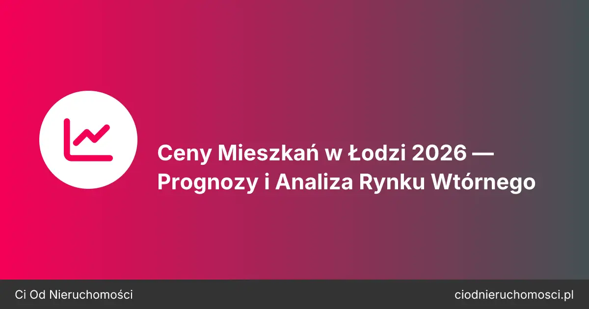 Ceny Mieszkań w Łodzi 2026 — Prognozy i Analiza Rynku Wtórnego
